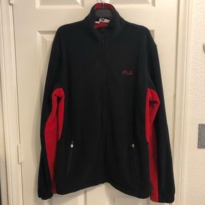 EUC FILA Fleece full zip-up Jacket XL